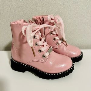 Toddler Girl Lace Up Boots Size 6